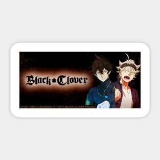 Black Clover Logo Header Sticker